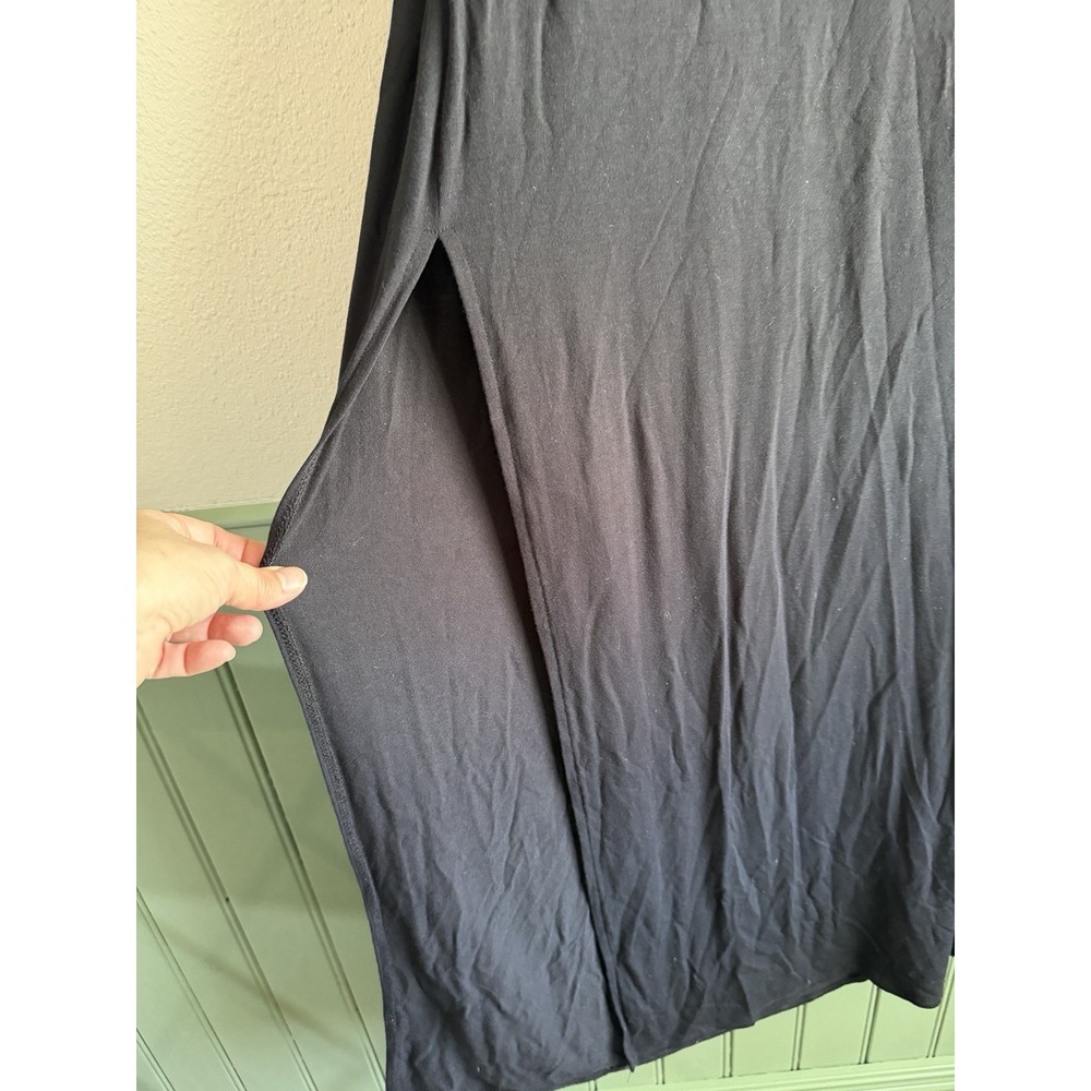 Lysse Modal Ruffle Layered Maxi Dress Black X-Large - Picture 6 of 10